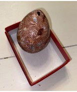 Vintage Fire Opal Egg Hand Carved In The Matrix Beautiful Polished Gem S... - $62.98
