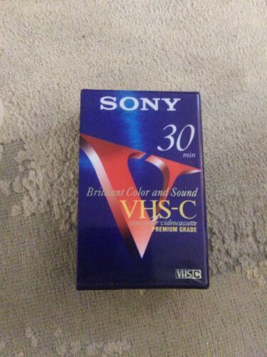 Sony VHS-C Camcorder Tapes 30 Minutes Premium Grade Sealed New - $5.89