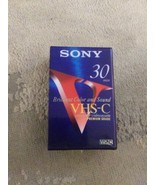 Sony VHS-C Camcorder Tapes 30 Minutes Premium Grade Sealed New - $5.89