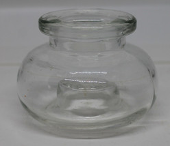 Mid Century Modern Dansk Denmark IHQ Glass Candle Holder Clear Made in F... - $37.62