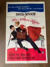 The Silken Affair 1956, Comedy/Romance Original Vintage One Sheet Movie ... - $49.49
