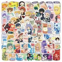 50 Pcs Mixed Anime Character Sparkling Chibi Sod Drink Handmade Stickers DIY Lap - £7.96 GBP