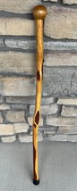 Natural Wood Hand Carved 41&quot; Walking Stick/Cane - Vintage! - £45.33 GBP