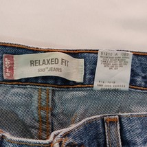Levi's 550 Relaxed Fit Women's Blue Cotton Denim Jeans Cutting In Shorts (34×7) image 6