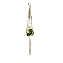 Macrame Plant Hanger Cream Small Plant Holder (Jar NOT INCLUDED) - $222.55 MXN
