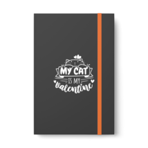 My Cat is My Valentine, Color Contrast Notebook - Ruled - Multiple Colors - £20.77 GBP