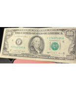 1990 Bill $100 Atlanta F27407165A ~ Small Face - $251.38 CAD