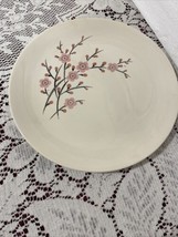 Vintage Steubenville Pottery USA Dinner Plate 10.5” Pink Flowers Buds &amp; ... - £11.18 GBP