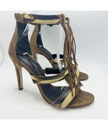 Jerome Dreyfuss Bea Fringe Leather Sandal Heels Size EU 39 Color Block B... - $290.11