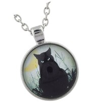 Halloween Silverton Black Cat Magic Witch - $1,727.52 MXN