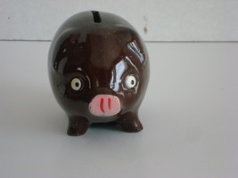 Little Japanese Redware Piggy Bank - $10.00