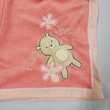 Vintage Carter&#39;s Girls All About A Bear Girls Hug Me Flower Lovey Blanket - $32.65