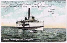 Postcard Steamer Chateaugay Lake Champlain New York - £2.28 GBP