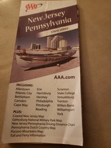 Folded map AAA 2008 New Jersey Pennsylvania  - £7.98 GBP