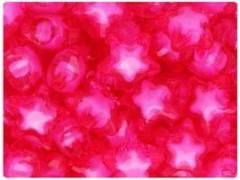 BeadTin Transparent 20mm Star Plastic Beads - White Core Bead (25pcs) (G... - $2.89