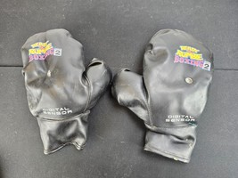 Rare Vintage Ready 2 Rumble Round 2 Digital Sensor Boxing Gloves BLACK UNTESTED - £15.69 GBP