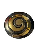 Vintage Two Tone Swirl Brooch Gold Silver Tone Abstract Spiral Pin 1.75 ... - $20.70