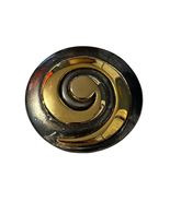 Vintage Two Tone Swirl Brooch Gold Silver Tone Abstract Spiral Pin 1.75 ... - $20.70
