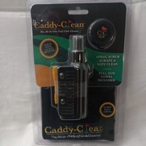 Caddy-Clean The All-in-One Golf Club Cleaner New Sealed Towel Brush Spra... - £20.49 GBP