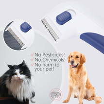 Electric Head Lice Comb Brush Pet Dog Cat Flea Capture Filter Remover Pet Brush - £17.63 GBP