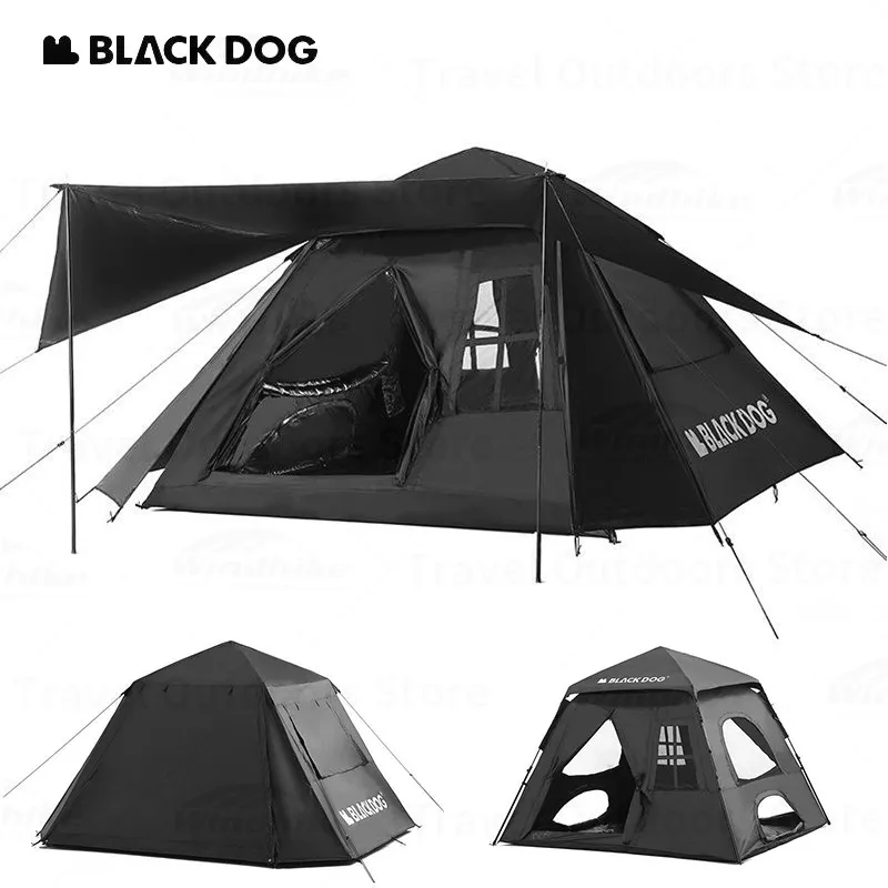 Naturehike Blackdog Automatic Dome Tent Outdoor Cabin House for 4 People Camping - £193.56 GBP+