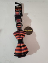 Thrills &amp; Chills Collection Reflective Halloween Striped Dog Collar MD 1... - £8.55 GBP