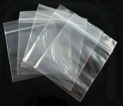 160 2&quot; x 2&quot; inch 2 mil thick Clear Zipper Poly BAGS reclosable PLASTIC Zip Seal - £11.95 GBP