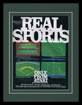 Real Sports 1983 Atari Framed 11x14 ORIGINAL Vintage Advertisement - £35.04 GBP