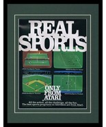 Real Sports 1983 Atari Framed 11x14 ORIGINAL Vintage Advertisement - £35.02 GBP