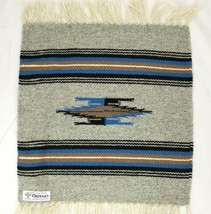 Chimayo New Mexico Ortega’s Weaving Shop 100% Wool Hand woven 15&quot; X 14.5... - $87.12
