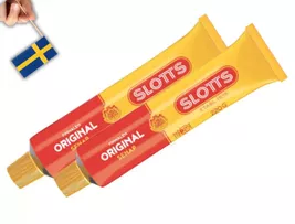 2 Tubes of Swedish Mustard, Slotts Senap Original 220 g, Classic Swedish... - $19.90