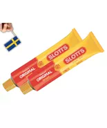2 Tubes of Swedish Mustard, Slotts Senap Original 220 g, Classic Swedish... - $13.93
