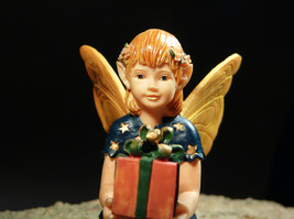 Antique Porcelain Statuette Gift Giving Fairy Elf Wish Box Designer Art ... - £239.80 GBP