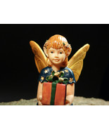 Antique Porcelain Statuette Gift Giving Fairy Elf Wish Box Designer Art ... - £191.84 GBP