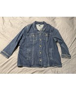 Liz &amp; Me Women’s Plus Size 1X (18/20W) Denim Jacket Button Front Pockets... - €19,40 EUR