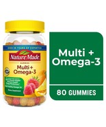 Nature Made Multi+ Omega-3 Dietary Supplement 80 Gummies ~ Exp 9/2025+ - $369.71 MXN