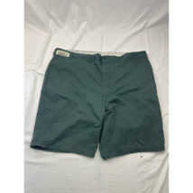G&amp;k Services Mens Chino Shorts Green Flat Front Pockets Team Wear High R... - £16.35 GBP