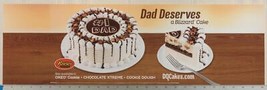 Dairy Queen Poster Backlit Plastic Reese&#39;s Father&#39;s Day Blizzard Cake 8x... - $15.83