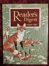 Rare CANADA Readers Digest August 1961 Ira Wolfert Gordon Gaskill José Figueres - £9.78 GBP