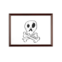 2D Art Skull and Cross Bones Sublimation Wall Plaque - £11.98 GBP+