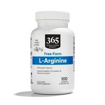 9/27 365 by Whole Foods Market, L Arginine 500Mg 100 Veggie Caps - $332.72 MXN