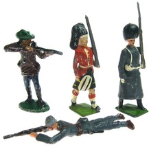 Vintage BRITAINS Lead Toy Soldiers Lot Antique German Scottish Highlander - £15.02 GBP