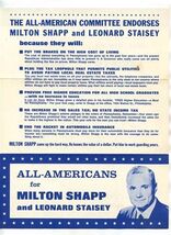 Milton Shapp &amp; Leonard Staisey Pennsylvania Governor &amp; Lt Governor 1966 - $17.82
