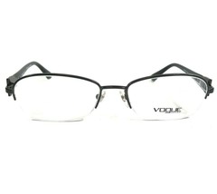 Vogue Eyeglasses Frames VO3881-B 938 Black Round Half Wire Rim 53-17-135 - £22.11 GBP