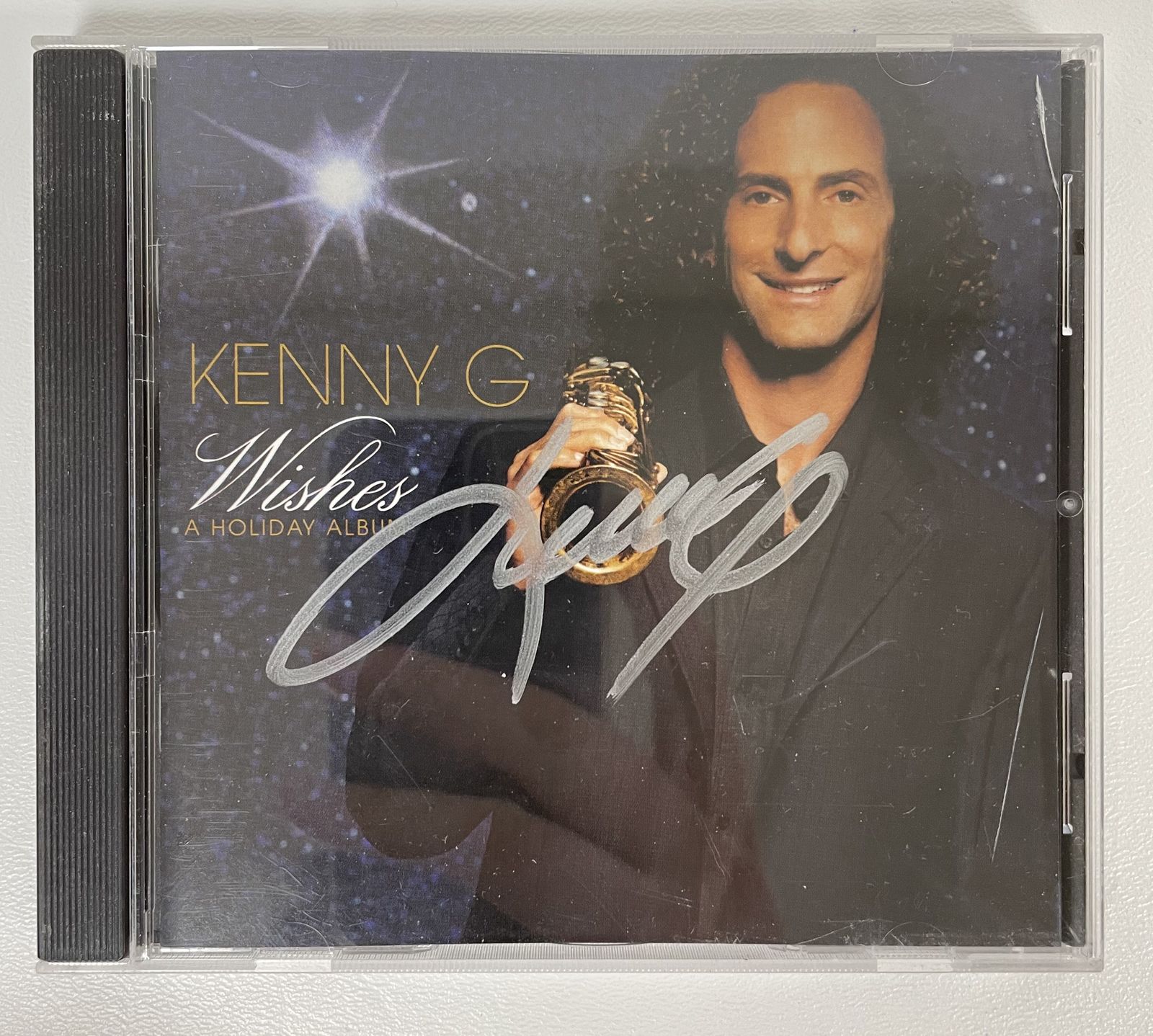 Kenny G Signed Autographed &quot;Wishes Holiday Album&quot; Music CD - COA Holograms - $34.99