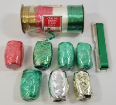 VV) Junk Drawer Mixed Lot of Christmas Holiday Gift Ribbon - $9.70 CAD