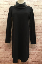 J Jill Pure Jill Cowl Neck Shift A-Line Dress Black Gray Pockets Xs Knee Length - £38.36 GBP