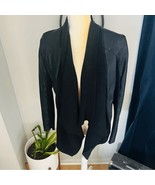 Blank NYC Drape Front Open Waterfall Faux Leather Wrap Moto Jacket, Blac... - $68.69 CAD