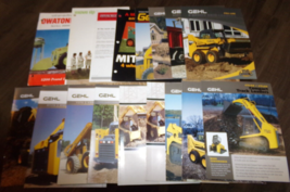 16-lot 1970&#39;s-2010&#39;s skid-loader brochures in nice shape used - $11.87