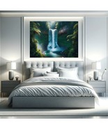 Rainforest Waterfall into a Clear Pool Below Nature Landscape Printable ... - $6.79 CAD